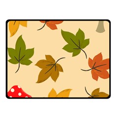 Autumn Leaves Fleece Blanket (small) by DithersDesigns