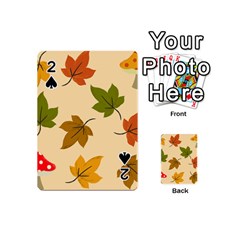 Autumn Leaves Playing Cards 54 Designs (mini) by DithersDesigns