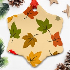 Autumn Leaves Ornament (snowflake)