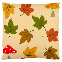 Autumn Leaves Large Cushion Case (one Side) by DithersDesigns