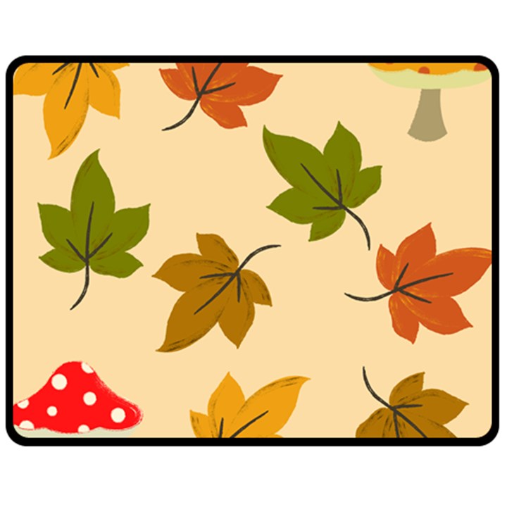 Autumn Leaves Double Sided Fleece Blanket (Medium) 