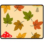 Autumn Leaves Double Sided Fleece Blanket (Medium)  58.8 x47.4  Blanket Back