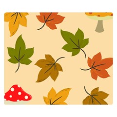 Autumn Leaves Double Sided Flano Blanket (small)  by DithersDesigns