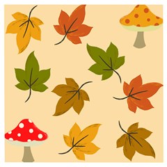 Autumn Leaves Wooden Puzzle Square by DithersDesigns