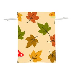 Autumn Leaves Lightweight Drawstring Pouch (l) by DithersDesigns