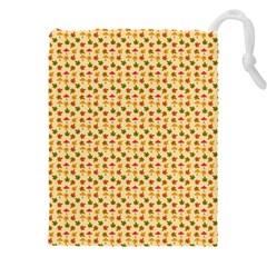 Autumn Leaves Tile Drawstring Pouch (4xl)