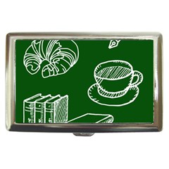 Books And Baked Goods Pattern Cigarette Money Case