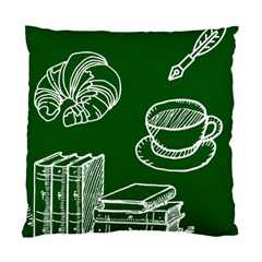 Books And Baked Goods Pattern Standard Cushion Case (one Side) by DithersDesigns