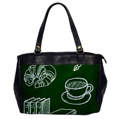 Books And Baked Goods Pattern Oversize Office Handbag by DithersDesigns