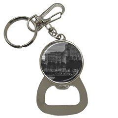 Sunset Coastal Urban Scene, Montevideo, Uruguay Bottle Opener Key Chain by dflcprintsclothing