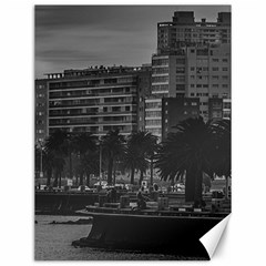 Sunset Coastal Urban Scene, Montevideo, Uruguay Canvas 12  X 16  by dflcprintsclothing