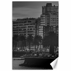 Sunset Coastal Urban Scene, Montevideo, Uruguay Canvas 20  X 30  by dflcprintsclothing