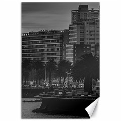 Sunset Coastal Urban Scene, Montevideo, Uruguay Canvas 24  X 36 