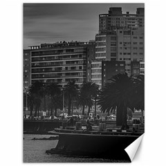 Sunset Coastal Urban Scene, Montevideo, Uruguay Canvas 36  X 48  by dflcprintsclothing