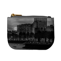 Sunset Coastal Urban Scene, Montevideo, Uruguay Mini Coin Purse by dflcprintsclothing