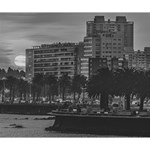 Sunset Coastal Urban Scene, Montevideo, Uruguay Deluxe Canvas 14  x 11  (Stretched) 14  x 11  x 1.5  Stretched Canvas