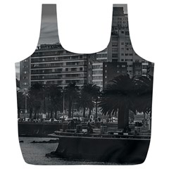 Sunset Coastal Urban Scene, Montevideo, Uruguay Full Print Recycle Bag (xl)