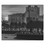 Sunset Coastal Urban Scene, Montevideo, Uruguay Double Sided Flano Blanket (Small)  50 x40  Blanket Front