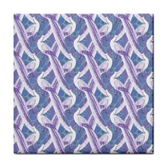 White Peacocks Tile Coaster