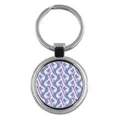 White Peacocks Key Chain (round) by marynarts