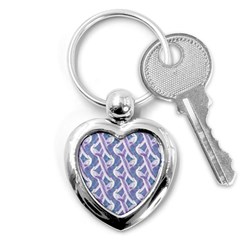 White Peacocks Key Chain (heart) by marynarts