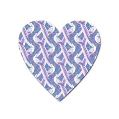 White Peacocks Heart Magnet by marynarts