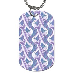 White Peacocks Dog Tag (one Side) by marynarts