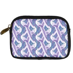 White Peacocks Digital Camera Leather Case by marynarts