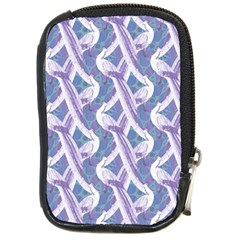 White Peacocks Compact Camera Leather Case by marynarts