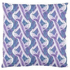 White Peacocks Large Cushion Case (one Side) by marynarts