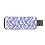 White Peacocks Portable USB Flash (Two Sides) Front