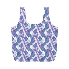 White Peacocks Full Print Recycle Bag (m)