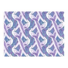 White Peacocks Double Sided Flano Blanket (mini)  by marynarts