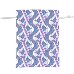 White Peacocks  Lightweight Drawstring Pouch (xl)