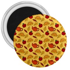 Apple Pie Pattern 3  Magnets by designsbymallika