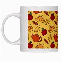 Apple Pie Pattern White Mugs by designsbymallika