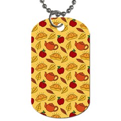 Apple Pie Pattern Dog Tag (one Side) by designsbymallika