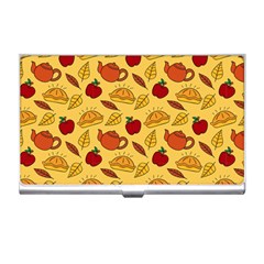 Apple Pie Pattern Business Card Holder by designsbymallika