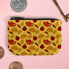 Apple Pie Pattern Mini Coin Purse by designsbymallika