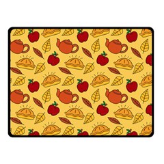 Apple Pie Pattern Fleece Blanket (small) by designsbymallika