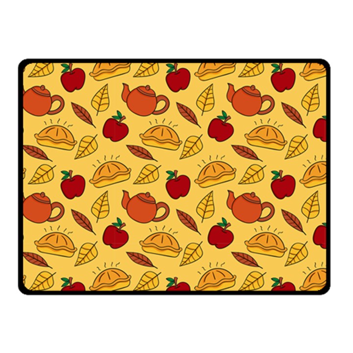 Apple Pie Pattern Fleece Blanket (Small)