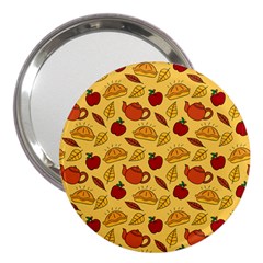 Apple Pie Pattern 3  Handbag Mirrors by designsbymallika