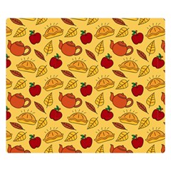 Apple Pie Pattern Double Sided Flano Blanket (small)  by designsbymallika