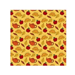 Apple Pie Pattern Small Satin Scarf (square) by designsbymallika