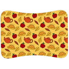 Apple Pie Pattern Velour Seat Head Rest Cushion by designsbymallika