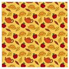 Apple Pie Pattern Wooden Puzzle Square