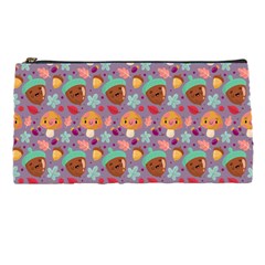 Nuts And Mushroom Pattern Pencil Case by designsbymallika