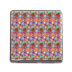 Nuts And Mushroom Pattern Memory Card Reader (square 5 Slot) by designsbymallika