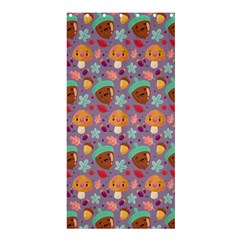 Nuts And Mushroom Pattern Shower Curtain 36  X 72  (stall)  by designsbymallika