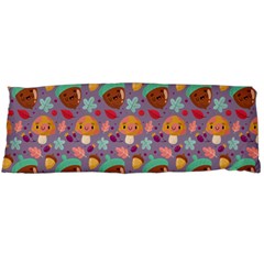 Nuts And Mushroom Pattern Body Pillow Case (dakimakura) by designsbymallika